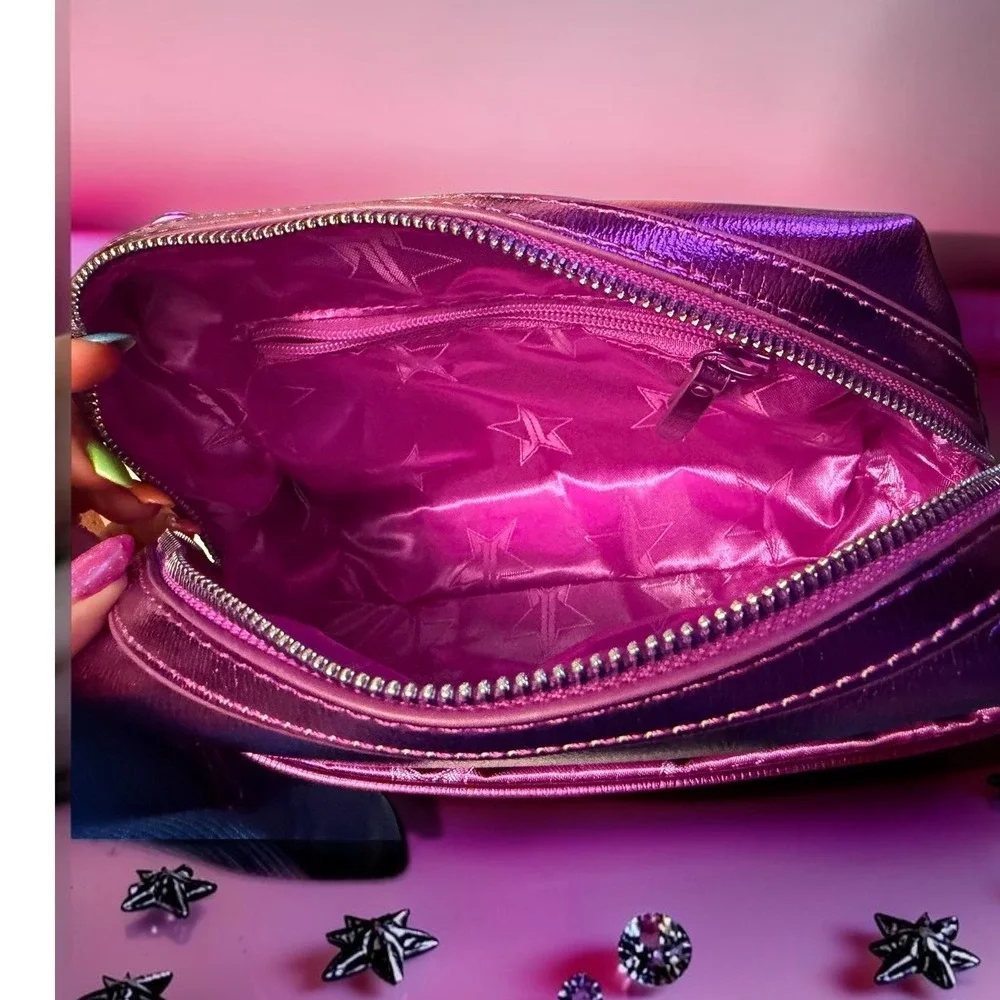 Jeffree Star Cosmetics - Metallic‎ Purple Bat Wing Makeup Bag - *NWT*